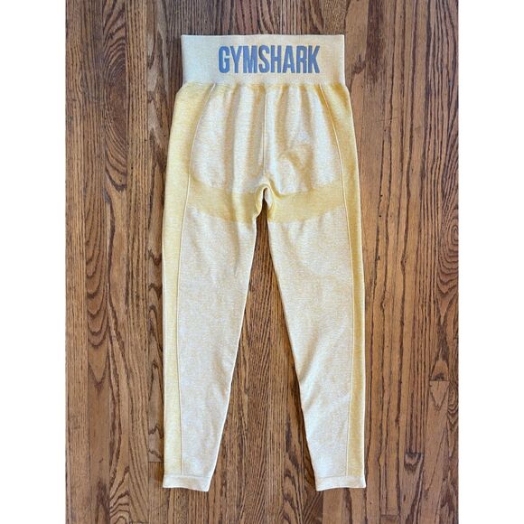 GYMSHARK Yellow Yoga Active Gym Sports Training Leggings   Women's Size Small - Picture 5 of 8